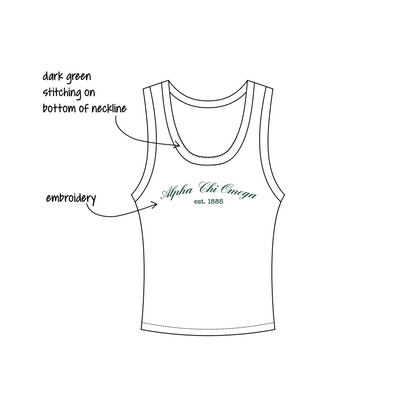 Southern Methodist University x Alpha Chi Omega 'Work Week' Nova Tank Top