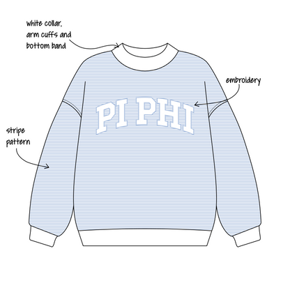 University of California, Santa Barbara x Pi Beta Phi 'Recruitment Team Merch' Signature Mockneck