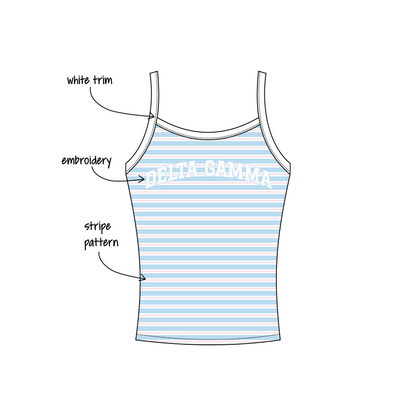 Lafayette College x Delta Gamma 'work week' Evie Tank Top