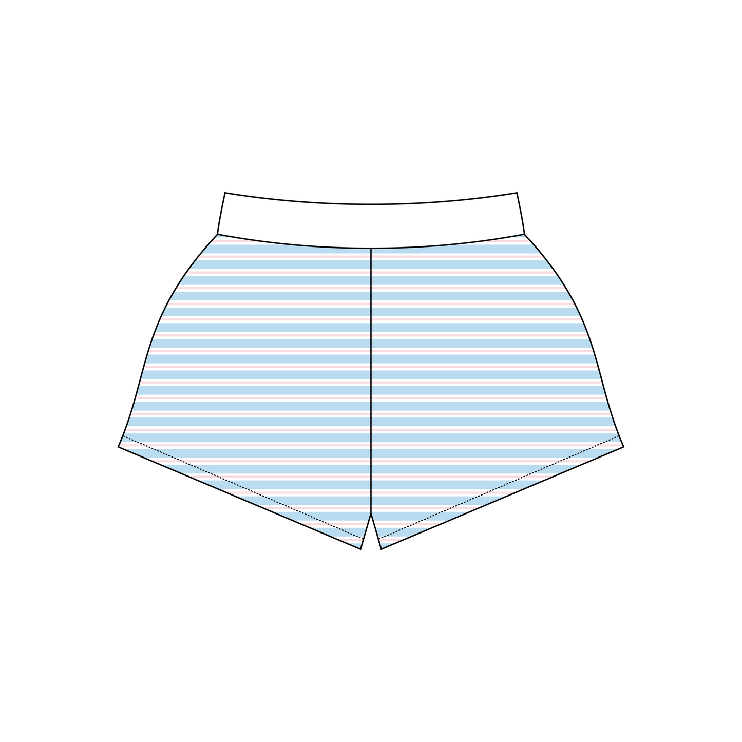 Lafayette College x Delta Gamma 'work week' Ferbie Sweatshorts