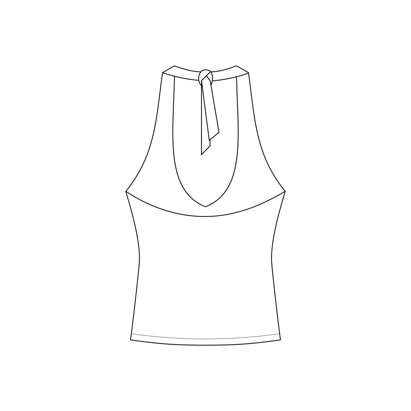Rutgers University (New Brunswick) x Alpha Gamma Delta 'Bid Day' Leona Halter Top