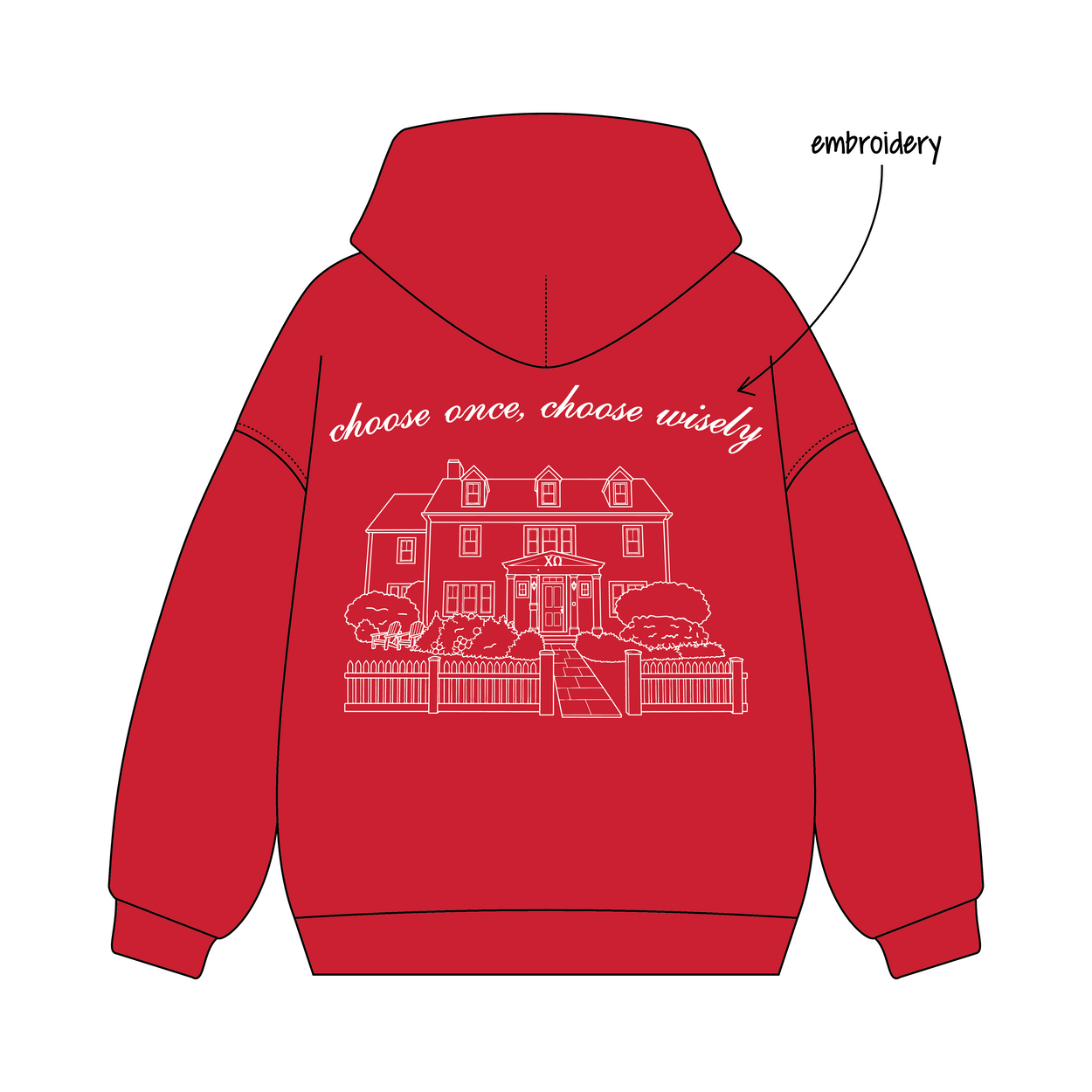 University of New Hampshire x Chi Omega 'fun summer drop' Signature Hoodie