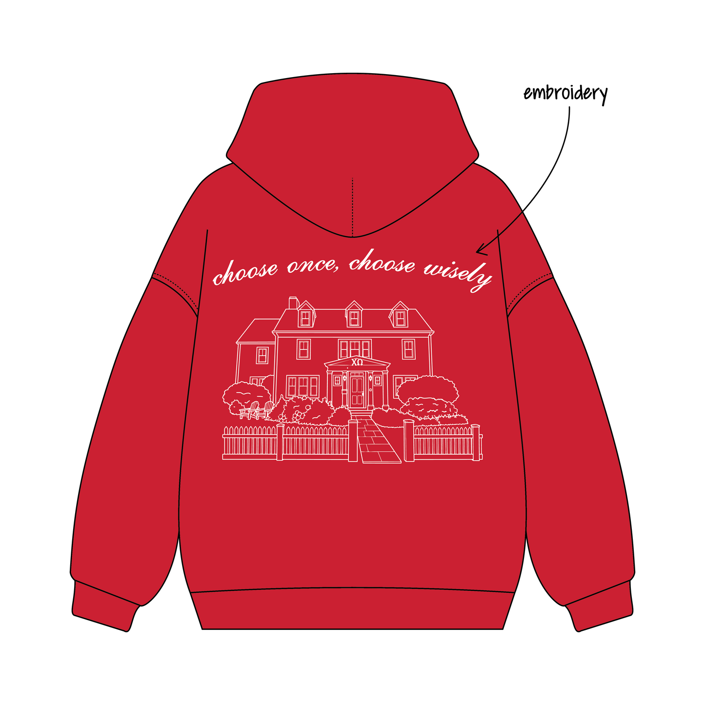 University of New Hampshire x Chi Omega 'fun summer drop' Signature Hoodie
