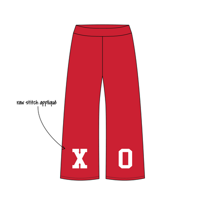 University of New Hampshire x Chi Omega 'fun summer drop' Jagger Wide-Leg Sweatpants