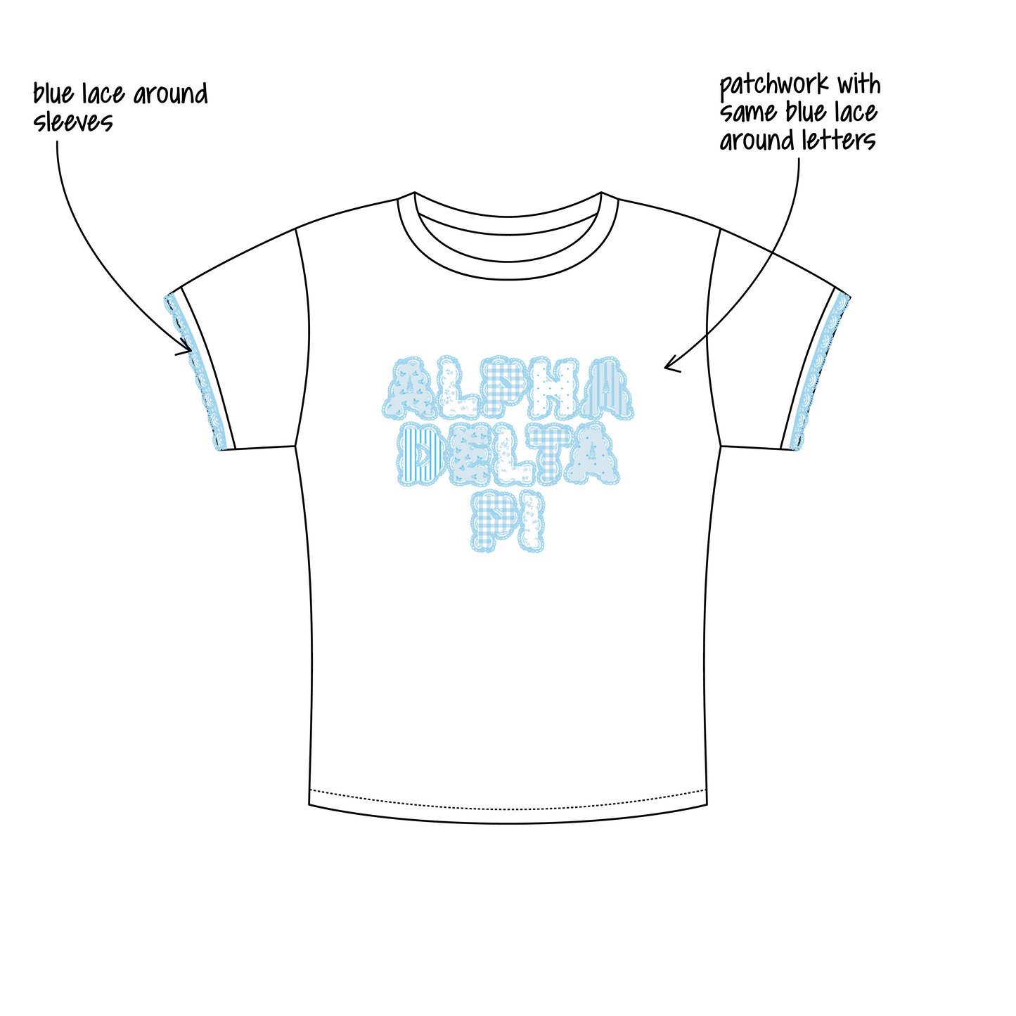 Texas Tech University x Alpha Delta Pi '2026 Fall bid day' Charlie Baby Tee