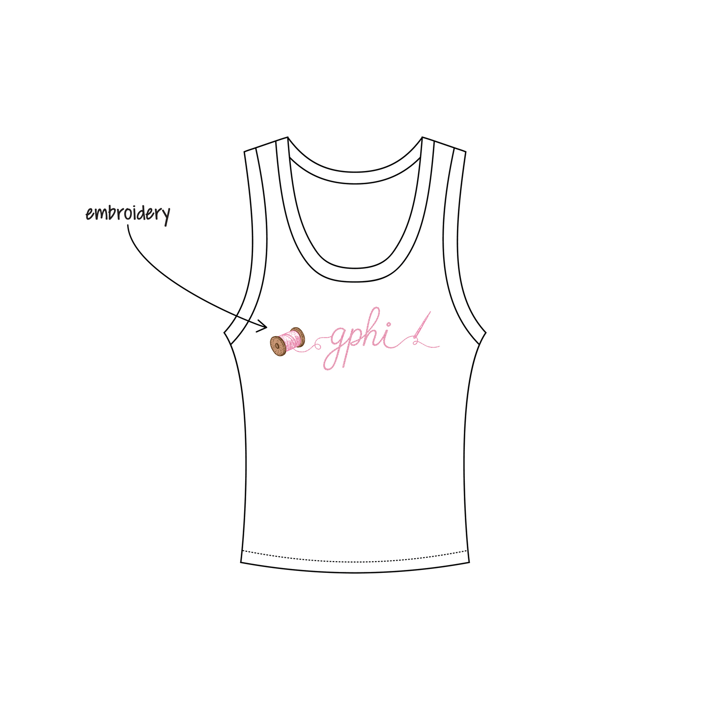 University of Colorado Boulder x Gamma Phi Beta 'Recruitment Round: Philanthropy' Nova Tank Top