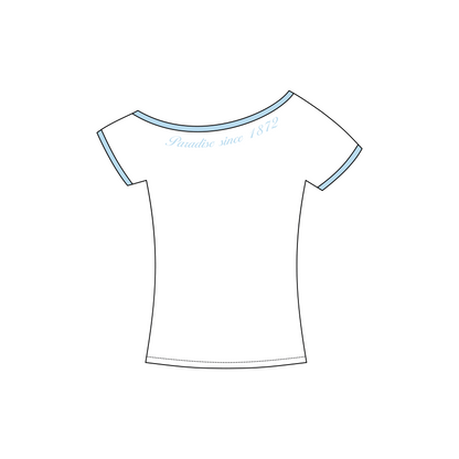 Pepperdine University x Alpha Phi 'Recruitment' Blaine Off-the-Shoulder Baby Tee