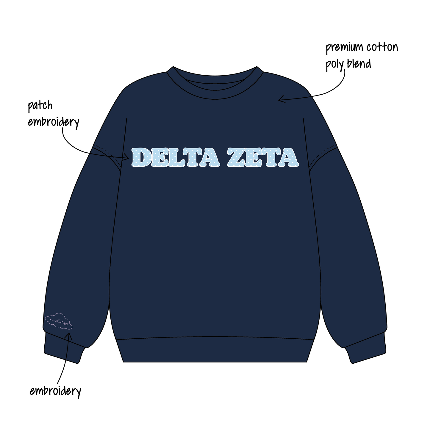 University of Florida x Delta Zeta 'Bid Day Merch' Signature Crewneck