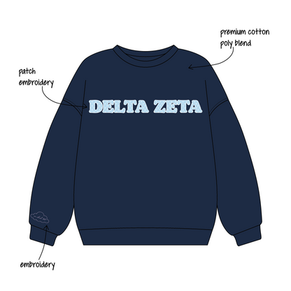 University of Florida x Delta Zeta 'Bid Day Merch' Signature Crewneck