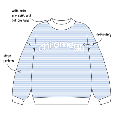 University of Arizona x Chi Omega 'Fall Merch Drop' Signature Mockneck