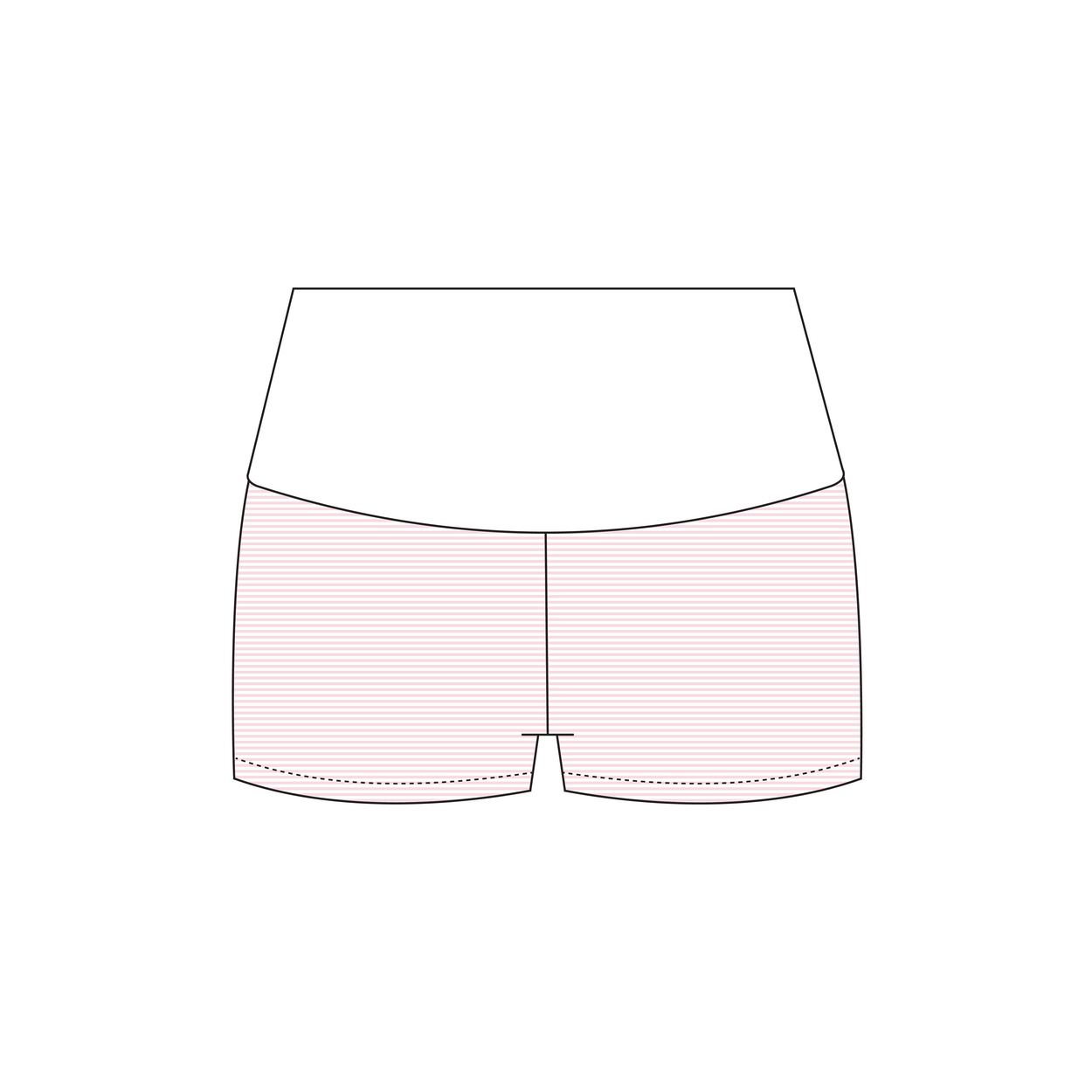 West Chester University of Pennsylvania x Alpha Xi Delta 'general sets' Haven Foldover Shorts