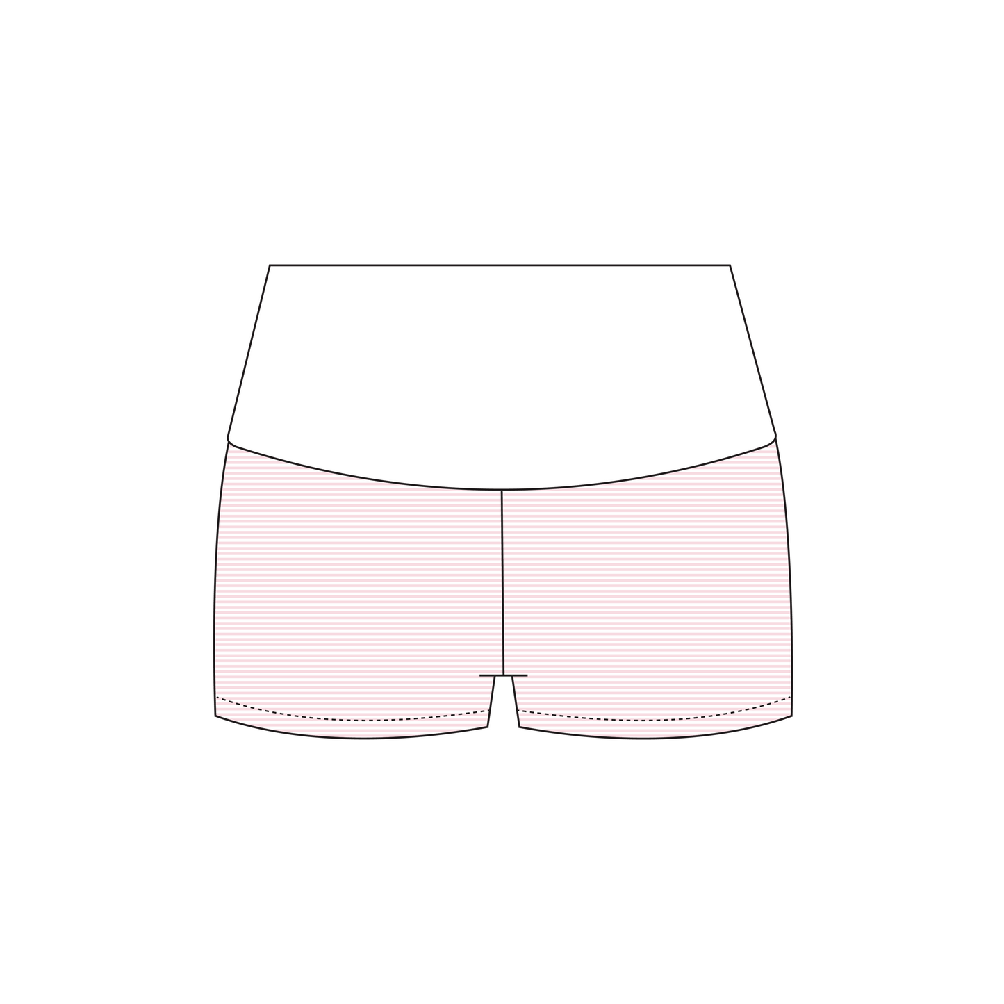 West Chester University of Pennsylvania x Alpha Xi Delta 'general sets' Haven Foldover Shorts