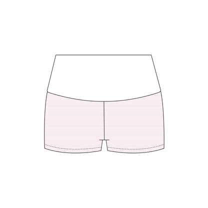 West Chester University of Pennsylvania x Alpha Xi Delta 'general sets' Haven Foldover Shorts