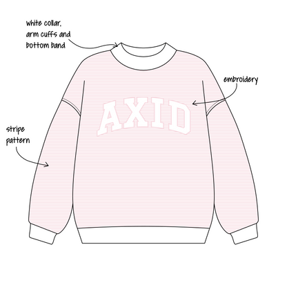 West Chester University of Pennsylvania x Alpha Xi Delta 'general sets' Signature Mockneck