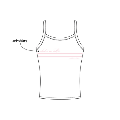 West Chester University of Pennsylvania x Alpha Xi Delta 'general sets' Evie Tank Top