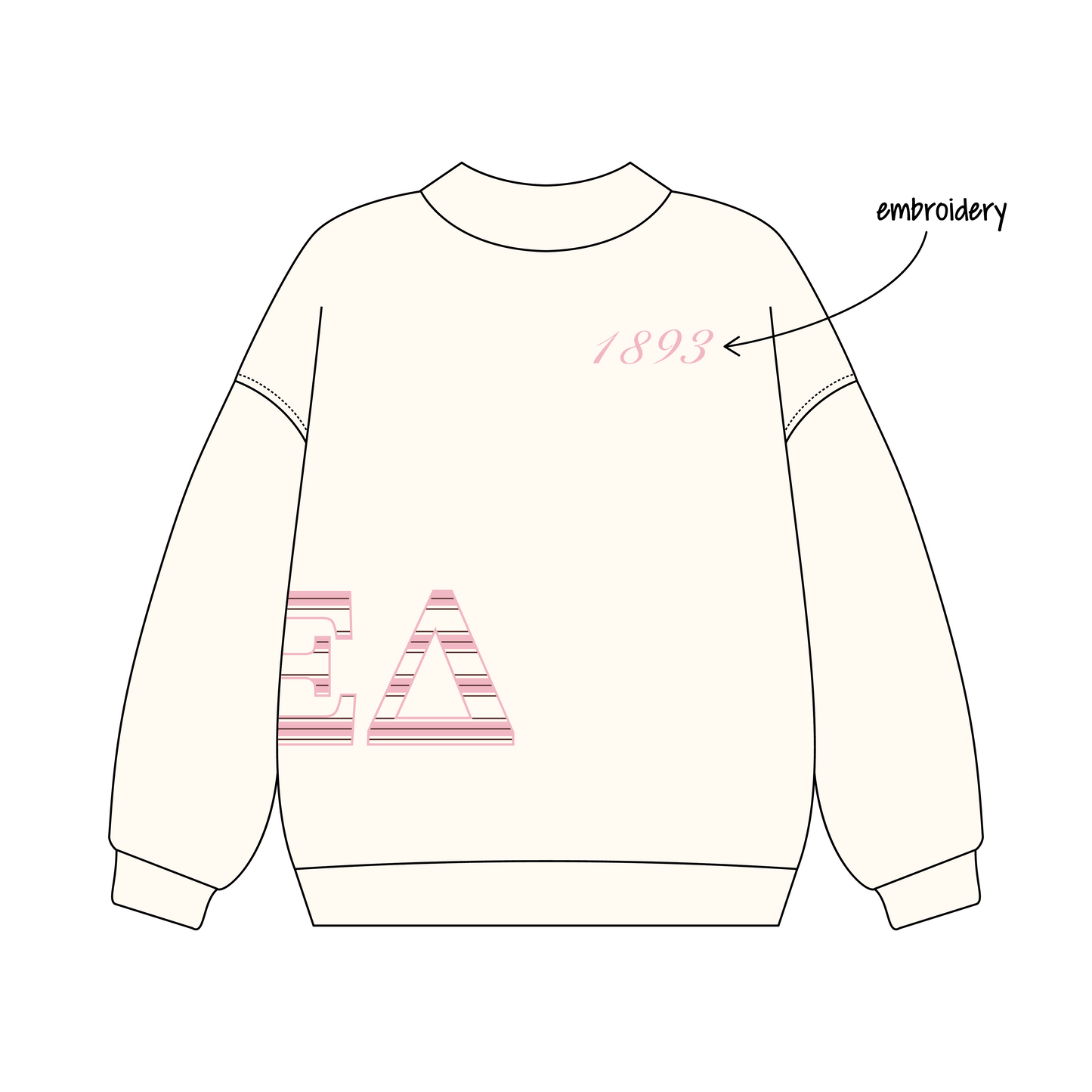 University of Washington x Alpha Xi Delta 'Recruitment' Signature Mockneck
