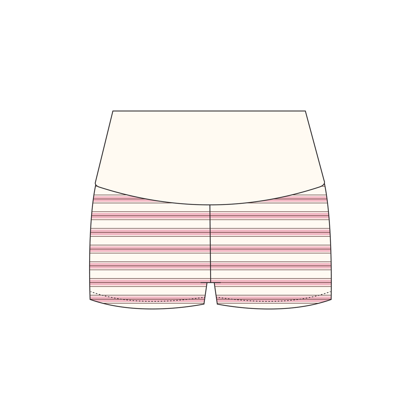 University of Washington x Alpha Xi Delta 'Recruitment' Haven Foldover Shorts