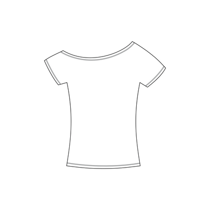 East Carolina University x Zeta Tau Alpha 'Formal Recruitment' Blaine Off-the-Shoulder Baby Tee