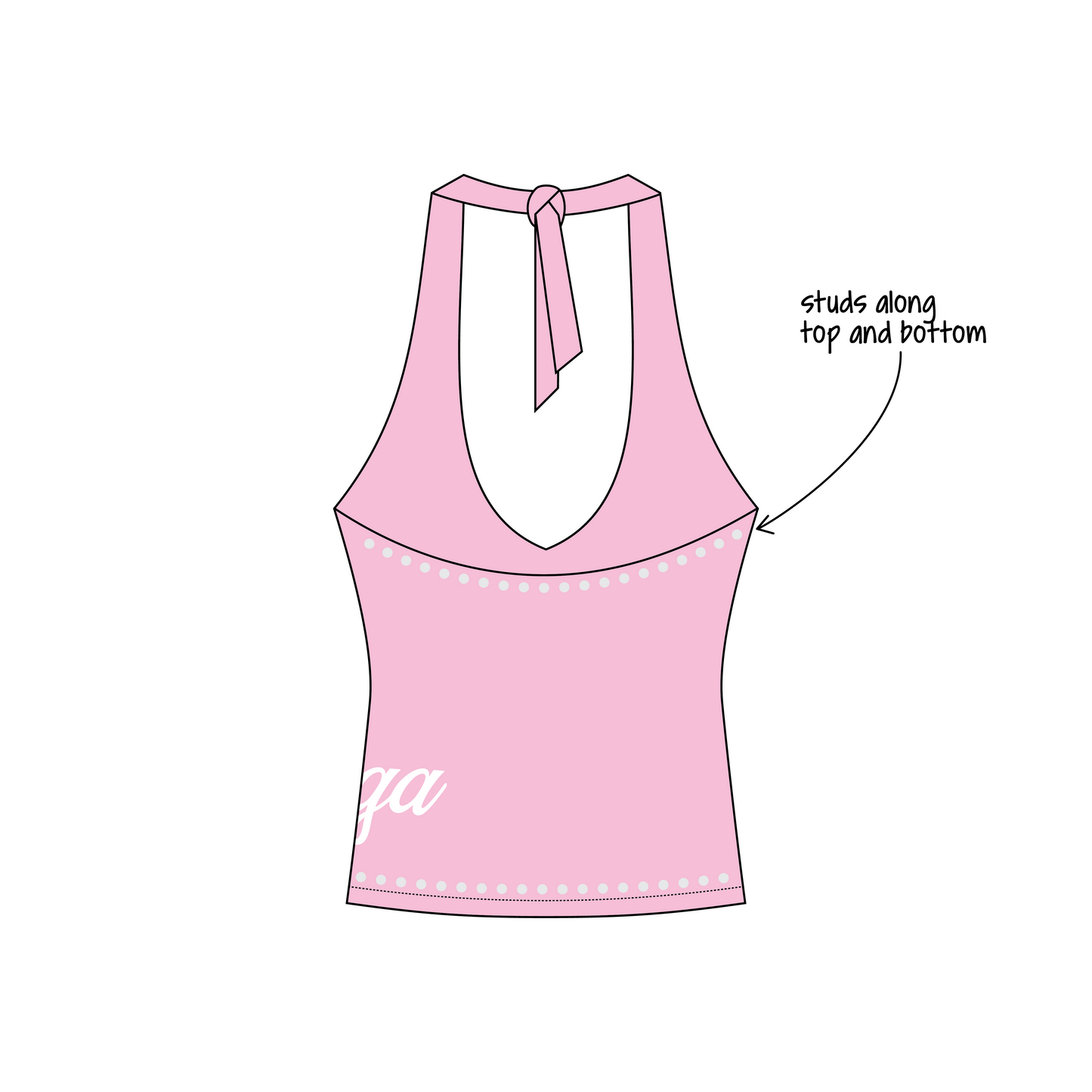 University of Arizona x Chi Omega 'Work week top' Leona Halter Top