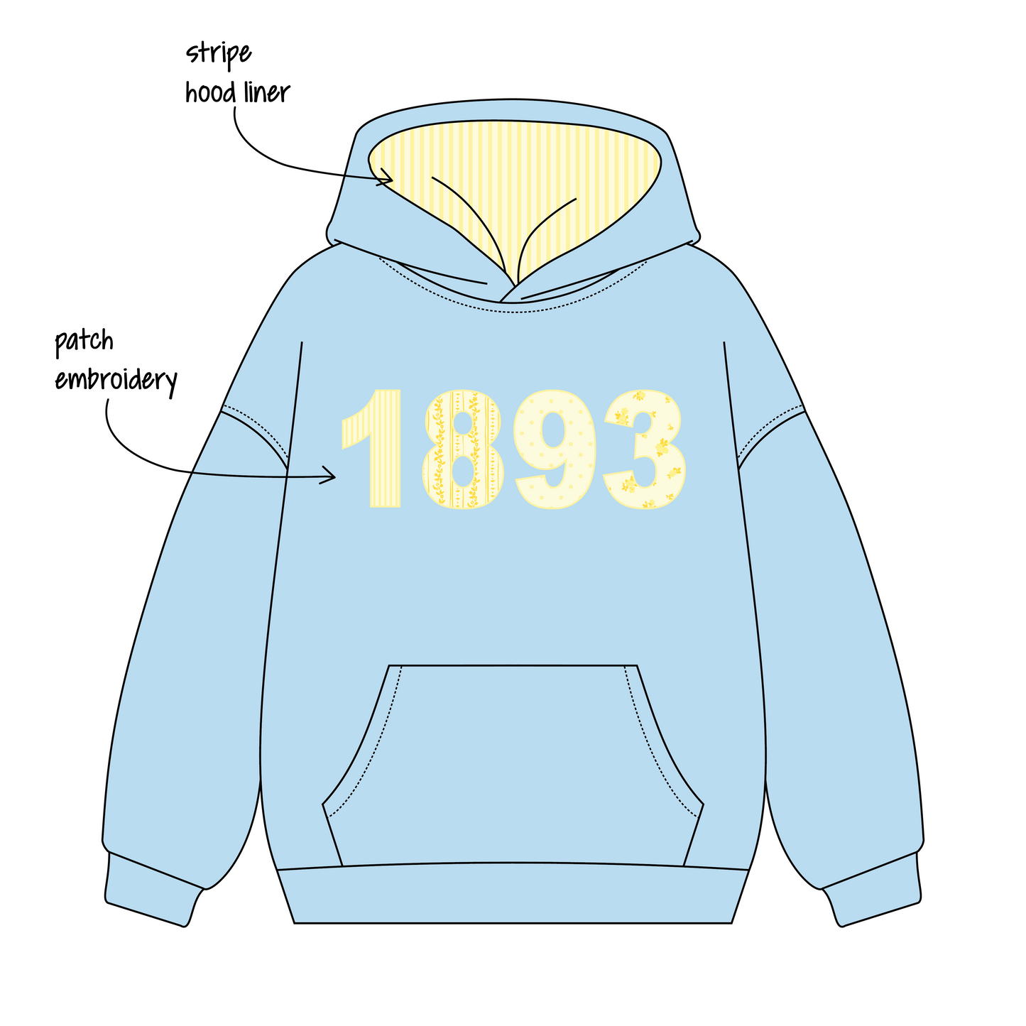 West Virginia University x Alpha Xi Delta 'n/a' Signature Hoodie