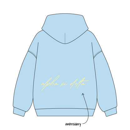 West Virginia University x Alpha Xi Delta 'n/a' Signature Hoodie