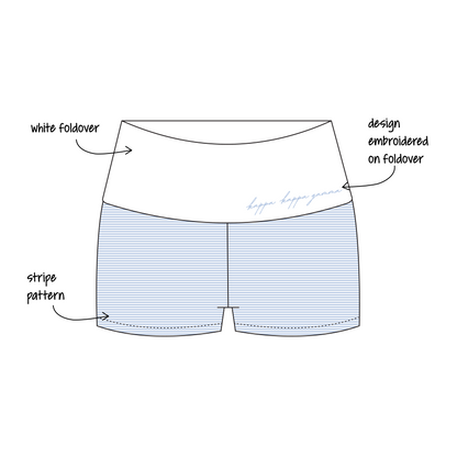 University of Idaho x Kappa Kappa Gamma 'New Set's for Pc 26' Haven Foldover Shorts