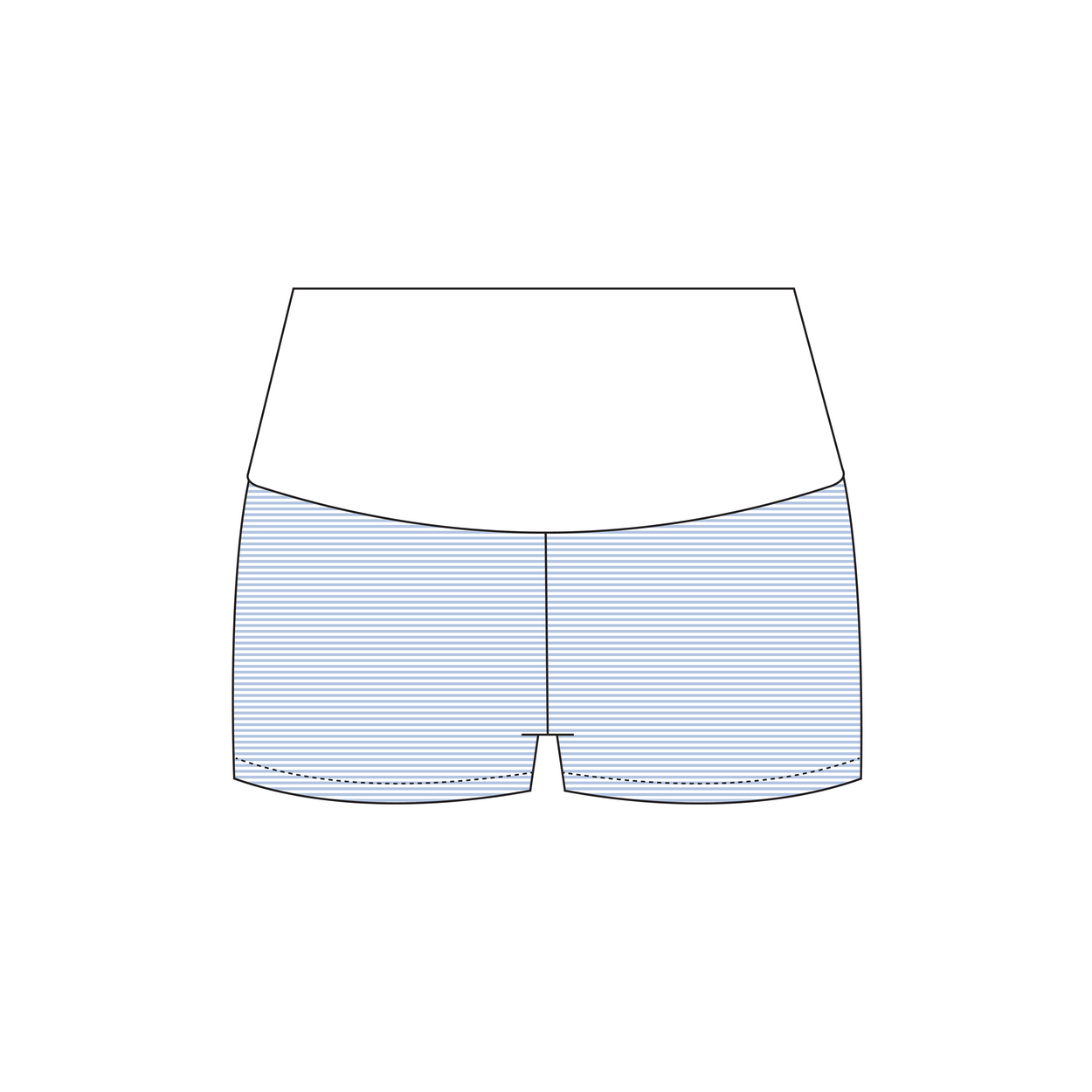 University of Miami x Pi Beta Phi 'Summer set' Haven Foldover Shorts