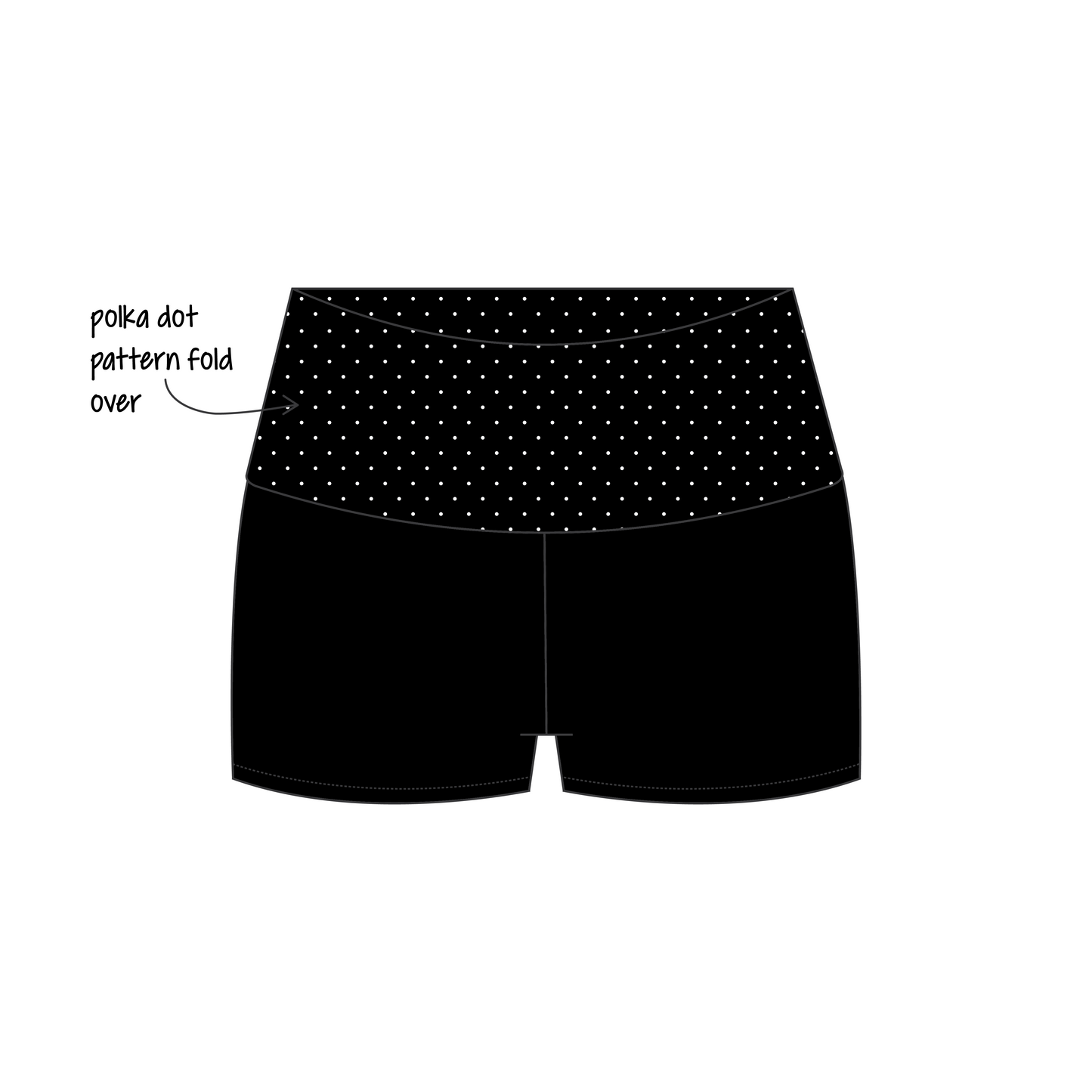 Ohio University x Chi Omega 'Work Week Set' Haven Foldover Shorts
