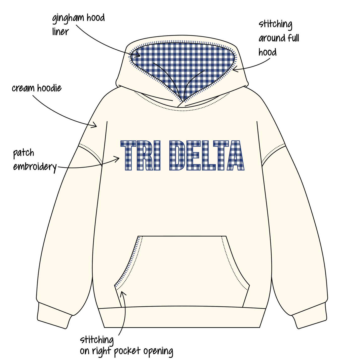 University of Missouri (Mizzou) x Delta Delta Delta 'Work Week 2026' Signature Hoodie