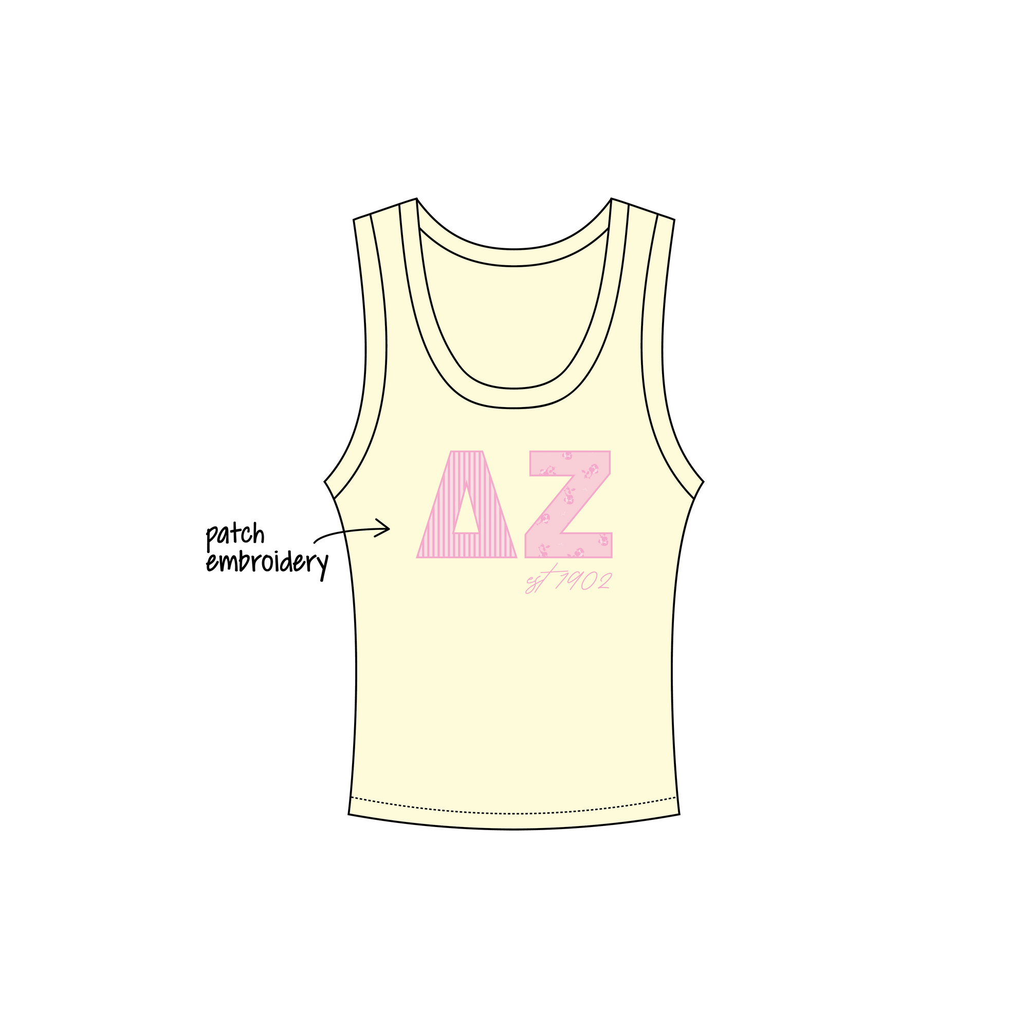 University of North Carolina at Wilmington x Delta Zeta 'FDOC outfits' Nova Tank Top