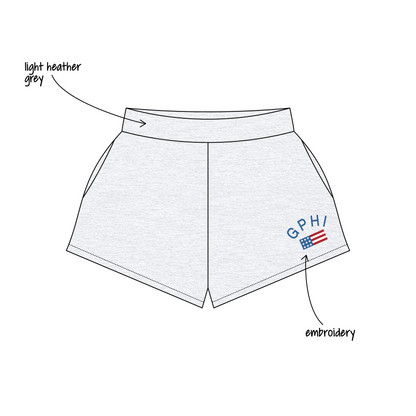Auburn University x Gamma Phi Beta 'Fourth Of July Order' Ferbie Sweatshorts