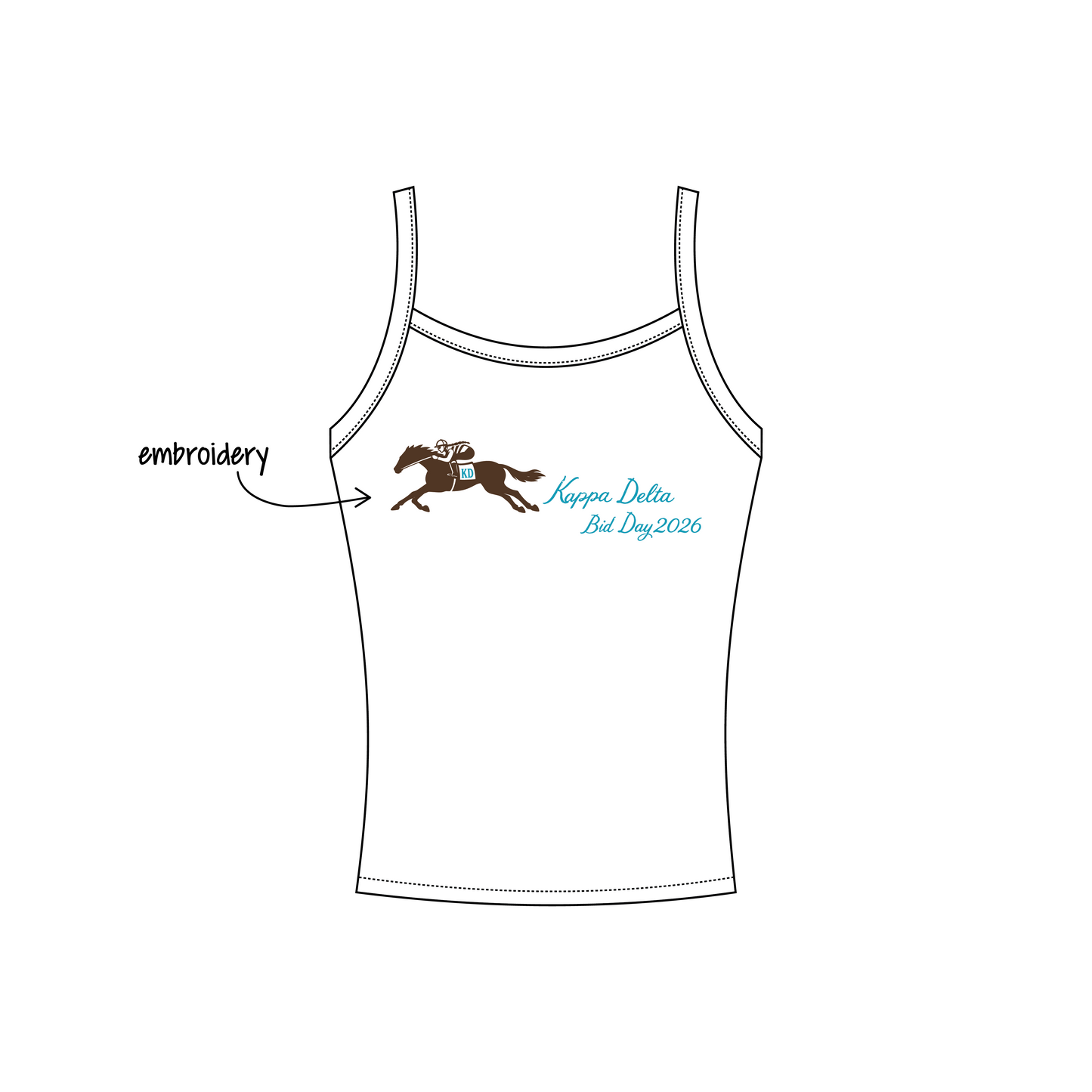 University of Washington x Kappa Delta 'Bid Day 2026!' Evie Tank Top