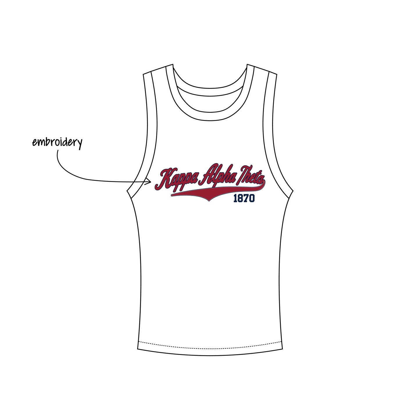 University of Arizona x Kappa Alpha Theta 'Game Day 2026' Luna Tank Top
