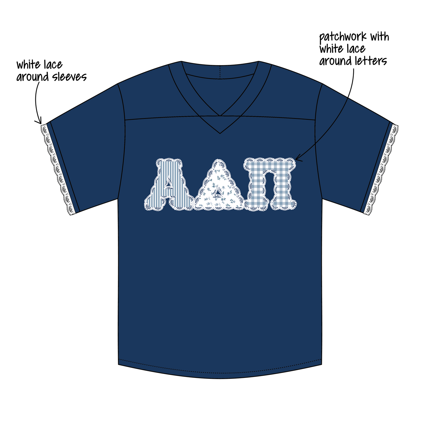 Texas Tech University x Alpha Delta Pi 'Bid Day' Eddie Football Jersey