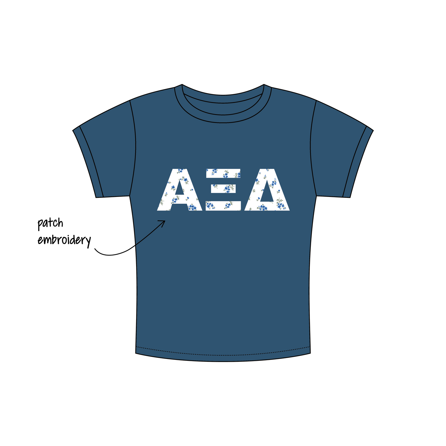 Southwestern University x Alpha Xi Delta 'First Day of Classes' Charlie Baby Tee