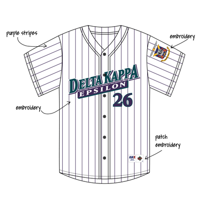 University of Arizona x Delta Kappa Epsilon 'fall rush 2026' Signature Baseball Jersey