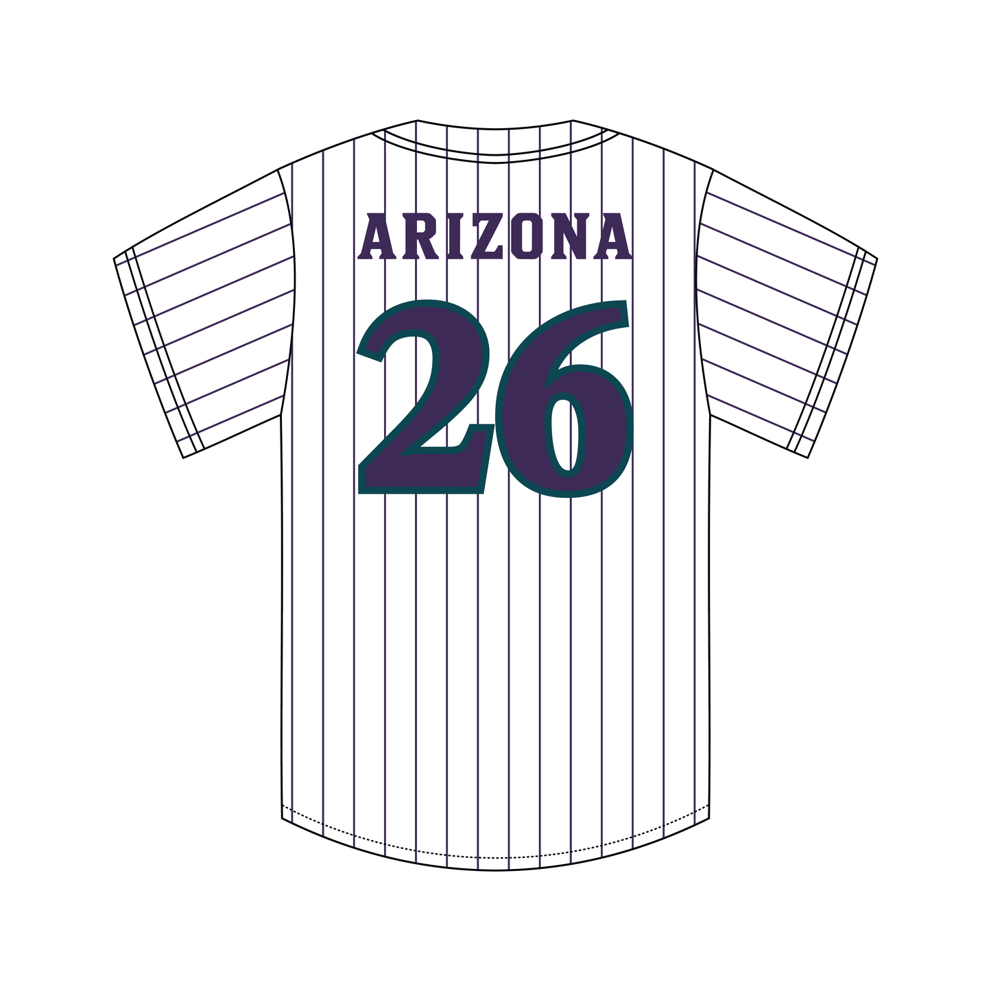 University of Arizona x Delta Kappa Epsilon 'fall rush 2026' Signature Baseball Jersey