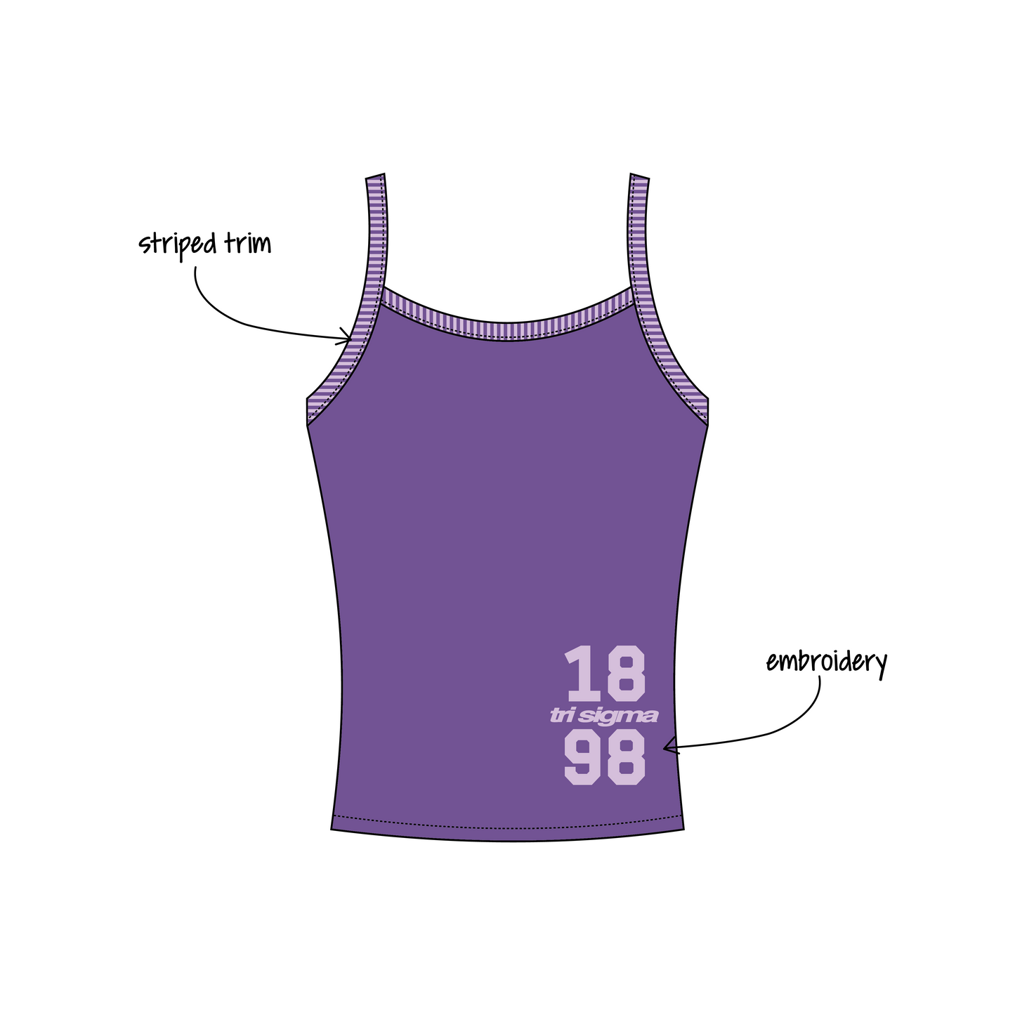 Central Michigan University x Sigma Sigma Sigma 'Work Week 2026' Evie Tank Top