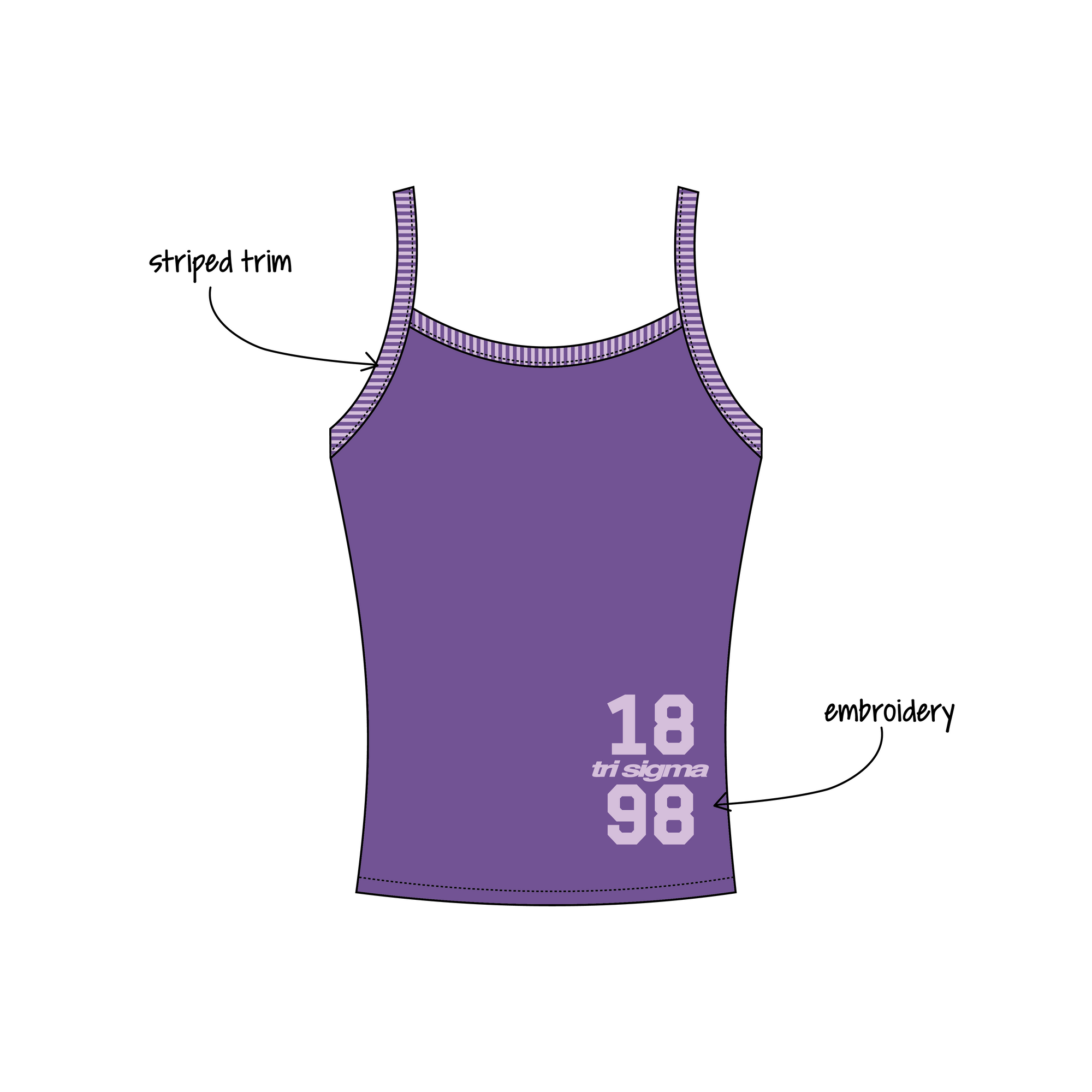 Central Michigan University x Sigma Sigma Sigma 'Work Week 2026' Evie Tank Top