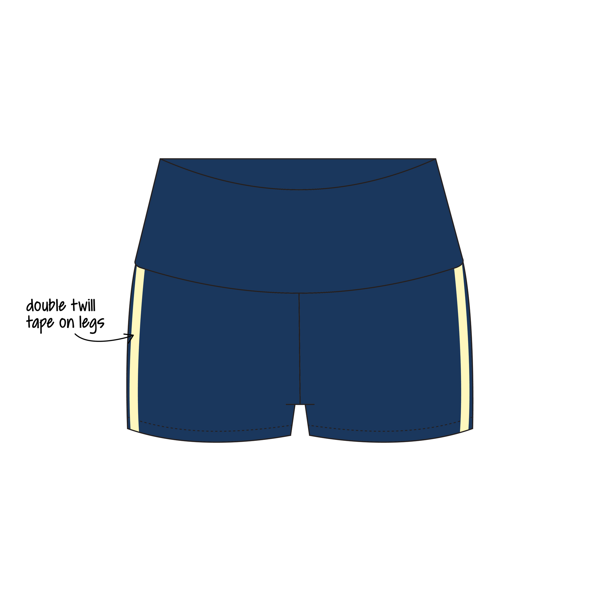 University of Michigan Ann Arbor x Kappa Delta 'Gameday 2026' Haven Foldover Shorts