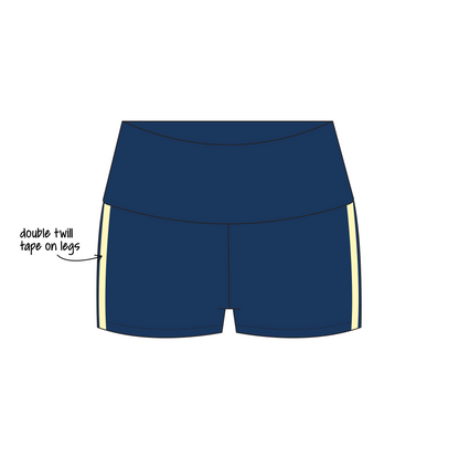 University of Michigan Ann Arbor x Kappa Delta 'Gameday 2026' Haven Foldover Shorts