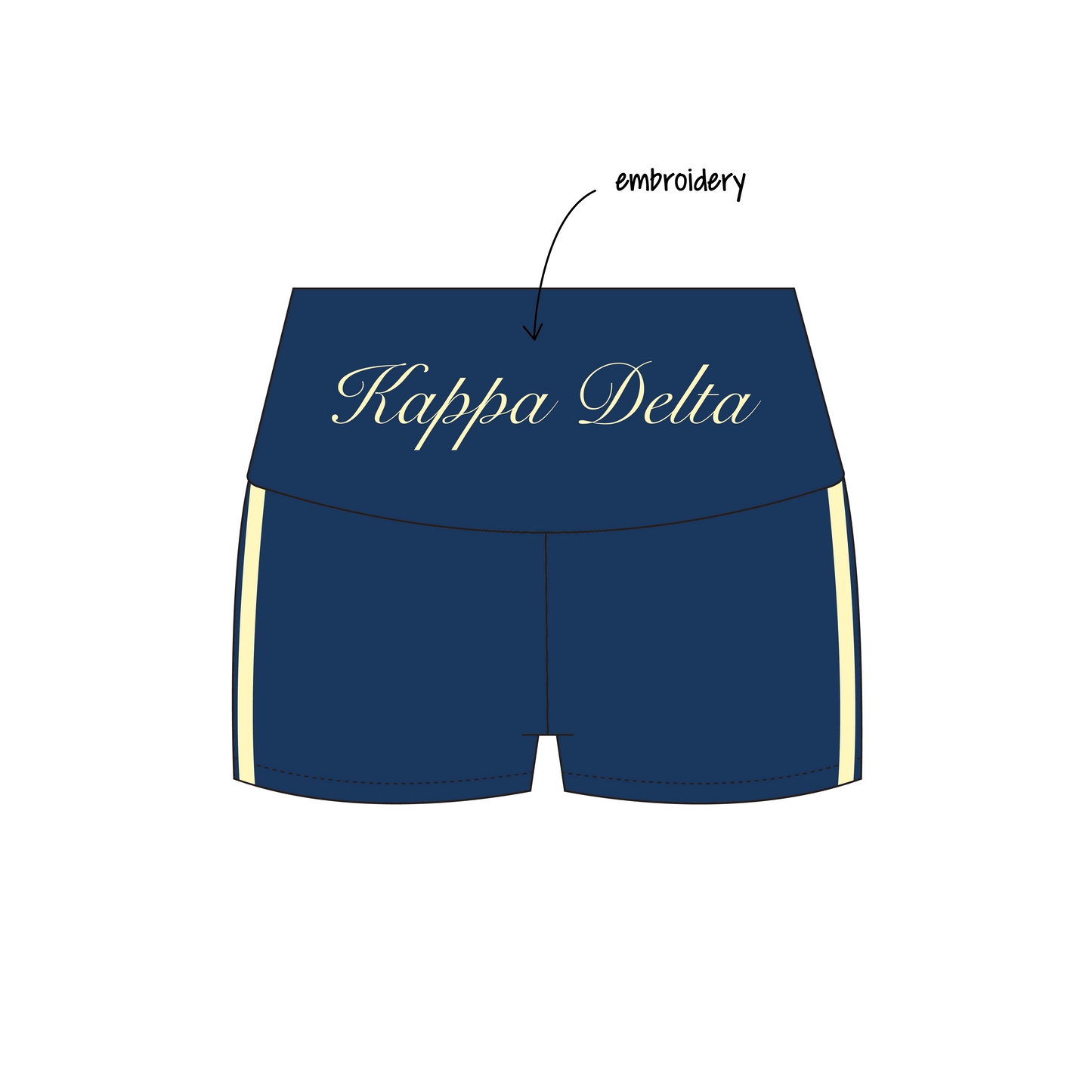 University of Michigan Ann Arbor x Kappa Delta 'Gameday 2026' Haven Foldover Shorts