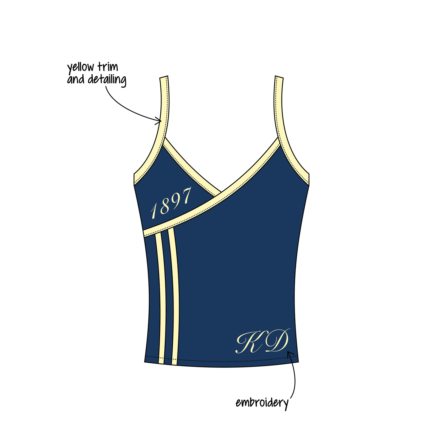 University of Michigan Ann Arbor x Kappa Delta 'Gameday 2026' Addie Tank Top