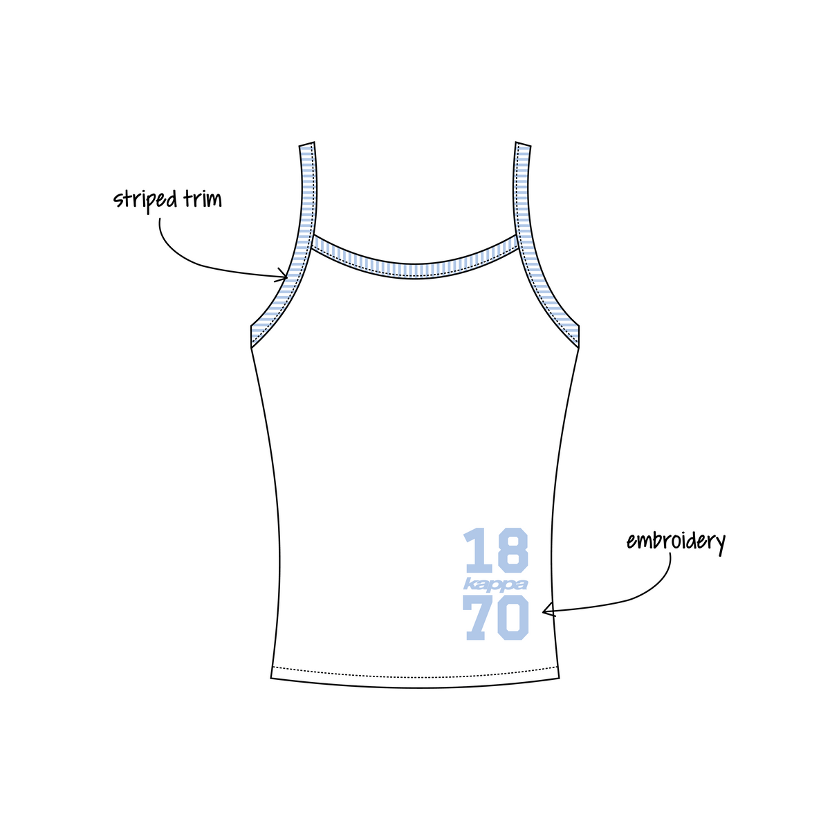 University of Iowa x Kappa Kappa Gamma 'Fall Merch Launch' Evie Tank Top