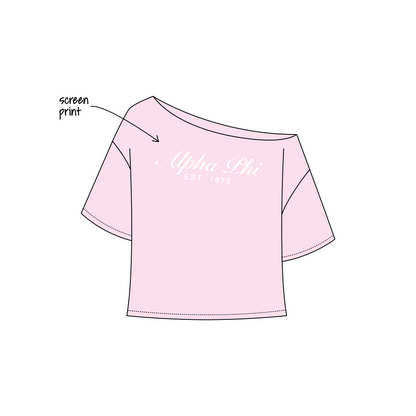 University of Denver x Alpha Phi 'Recruitment shirts' Ella Cut Off Tee
