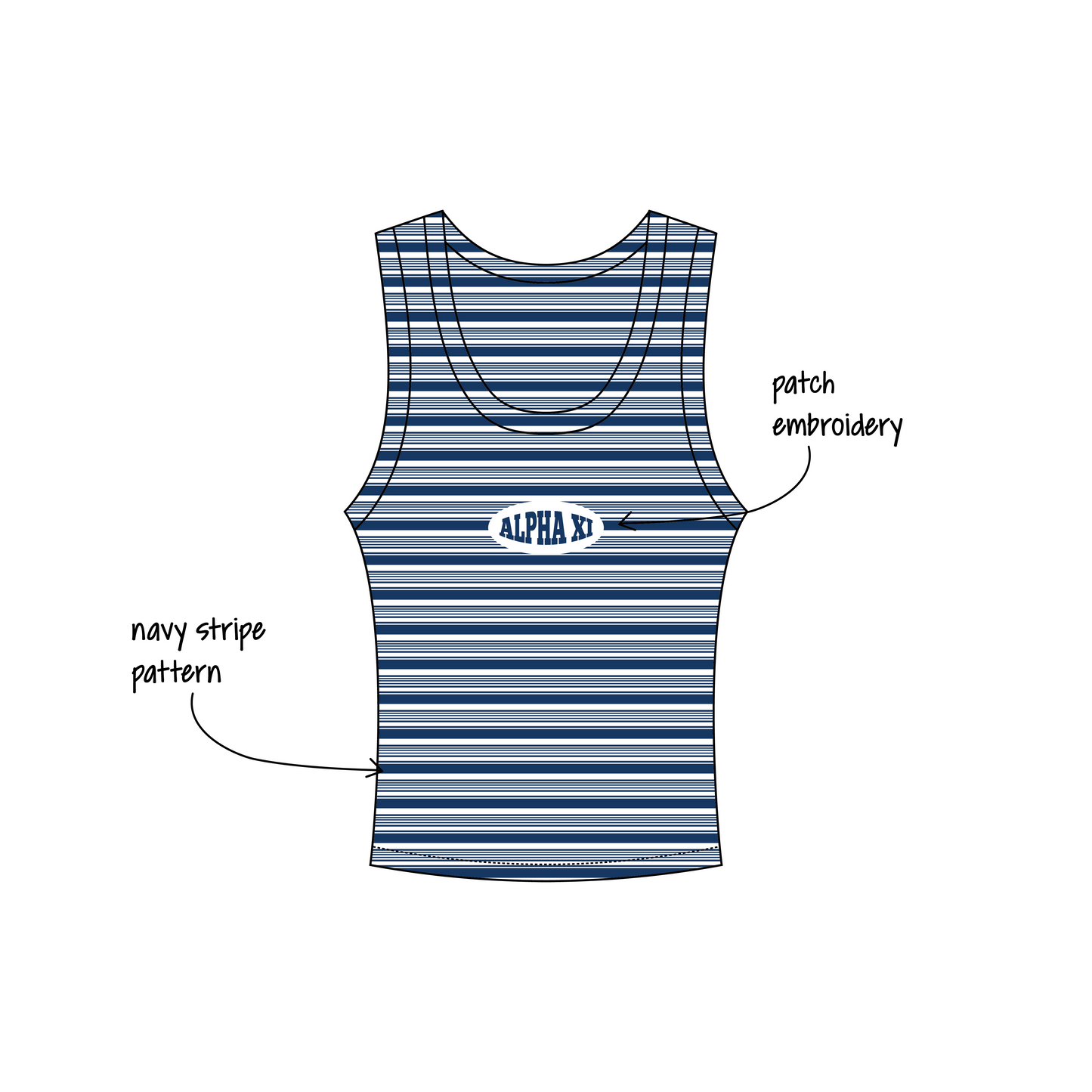 Purdue University (West Lafayette) x Alpha Xi Delta 'PR Week' Nova Tank Top