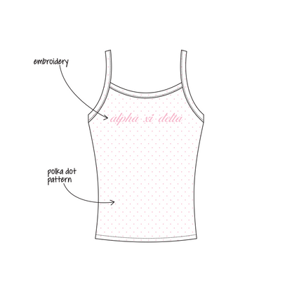 Purdue University (West Lafayette) x Alpha Xi Delta 'PR Week' Evie Tank Top
