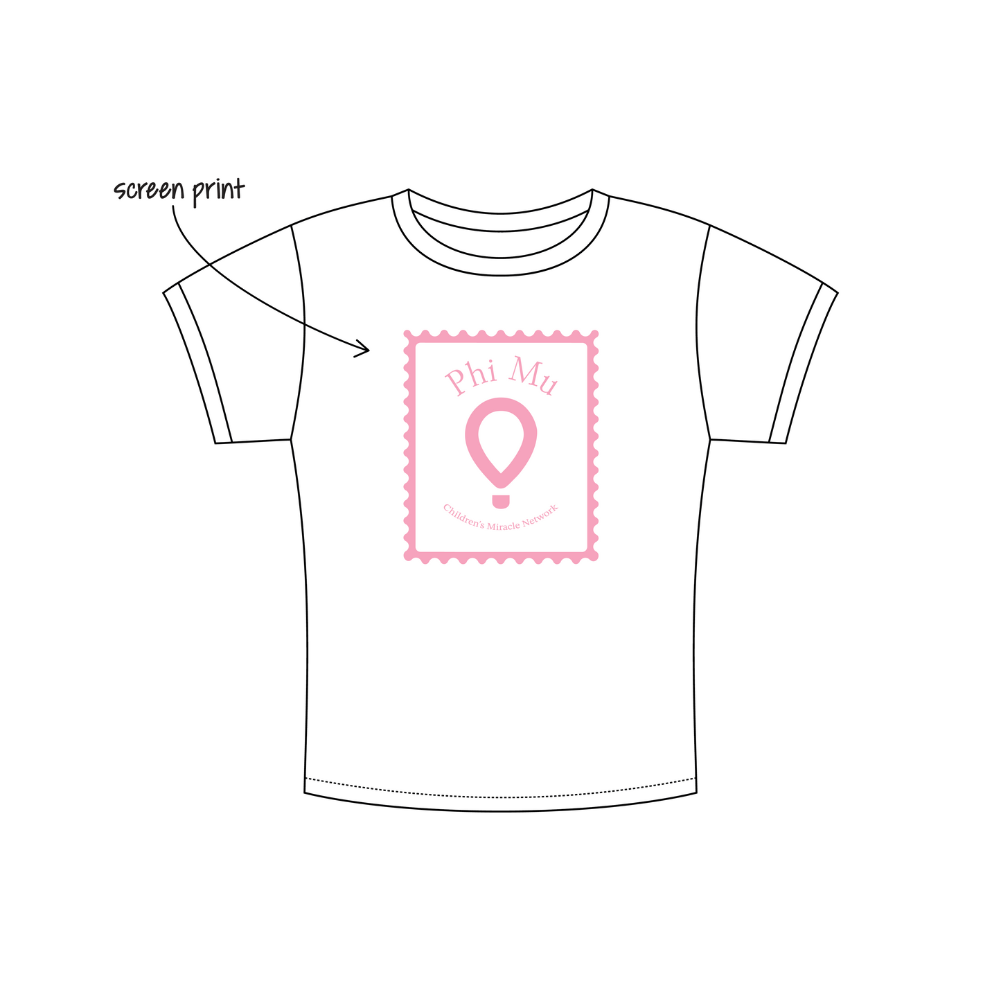 Rutgers University (New Brunswick) x Phi Mu 'Fall Recruitment' Charlie Baby Tee
