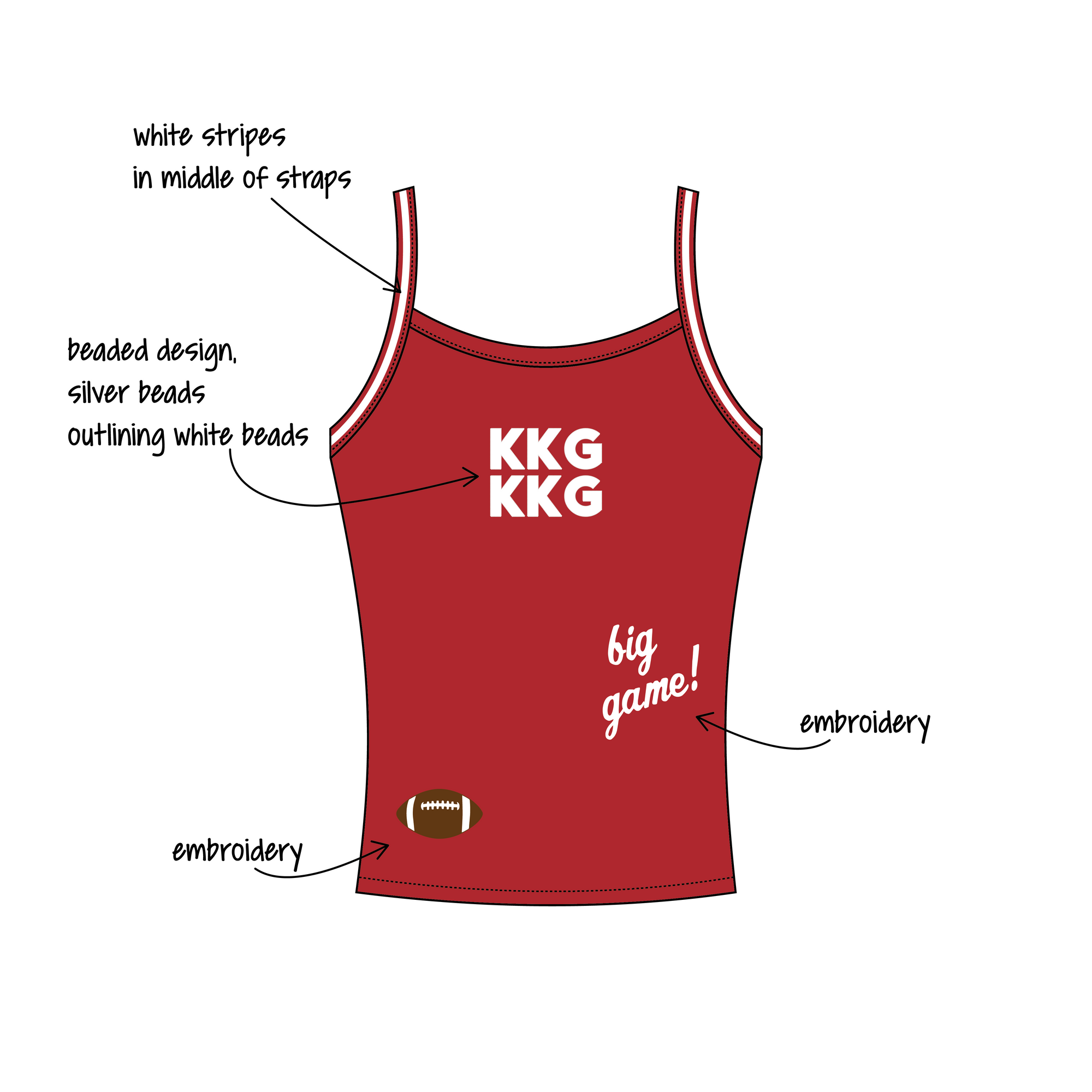Stanford University x Kappa Kappa Gamma 'Rivalry Game' Evie Tank Top