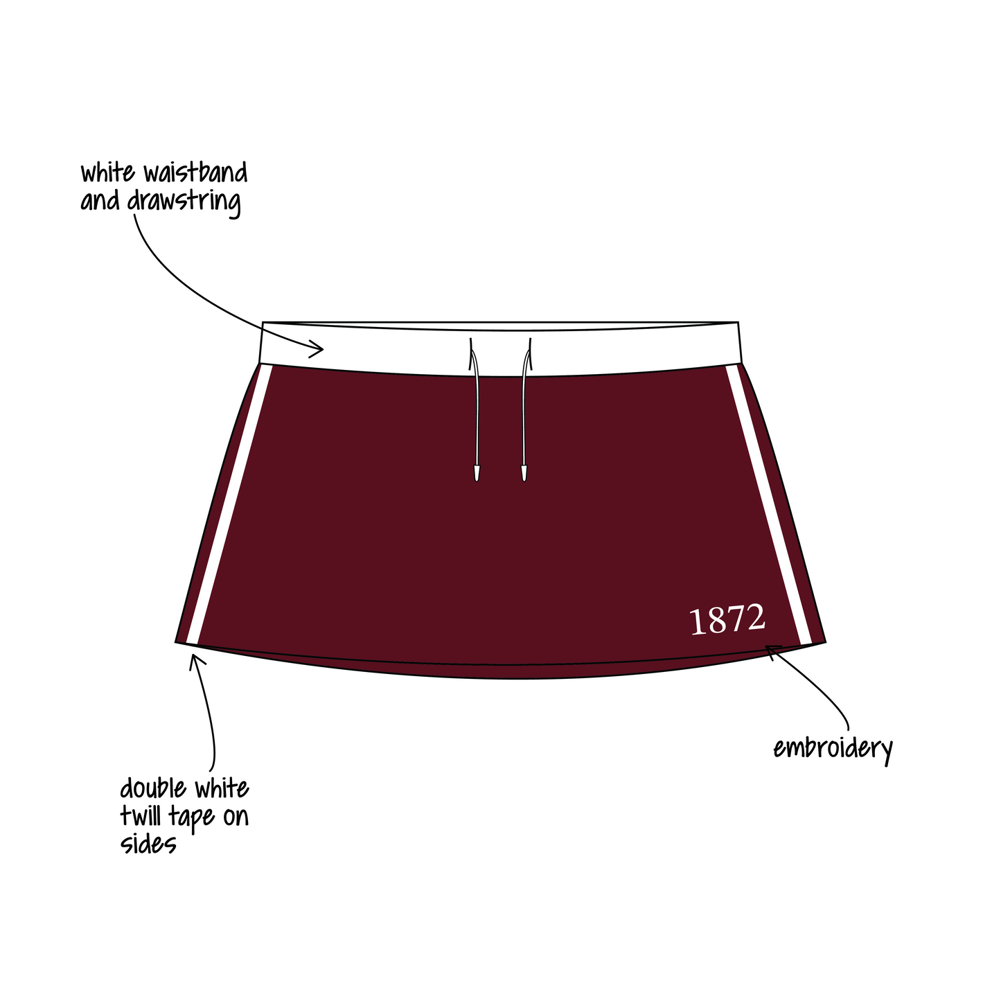 University of North Dakota x Alpha Phi 'First day of class sets' Harper Skort